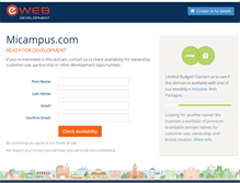 Tablet Screenshot of micampus.com